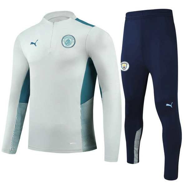 moda tuta sportiva manchester city completo 2021 2022 grigio bambino