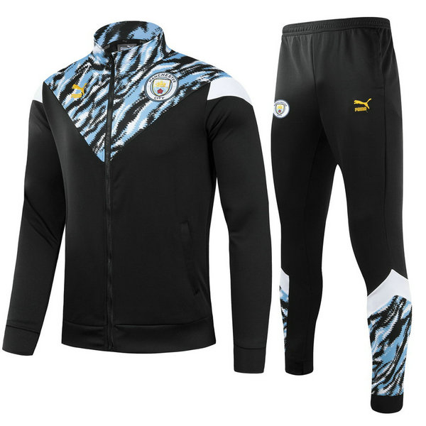 moda tuta sportiva manchester city completo 2021 2022 nero bambino