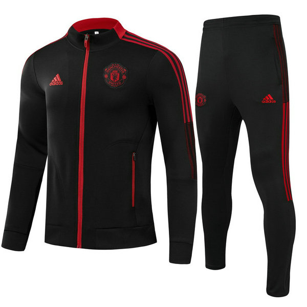 moda tuta sportiva manchester united completo 21 22 nero bambino