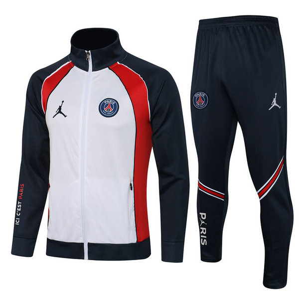 moda tuta sportiva psg completo 2021 2022 bianco nero rosso uomo