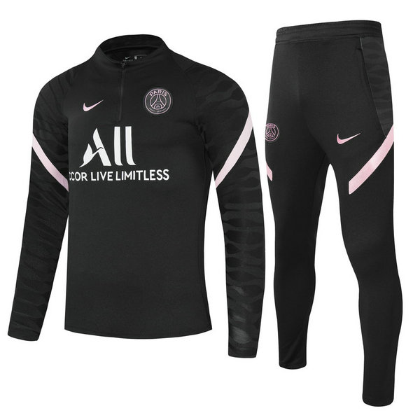 moda tuta sportiva psg completo 2021 2022 nero bambino