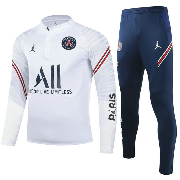 moda tuta sportiva psg completo 2021 22 bianco bambino