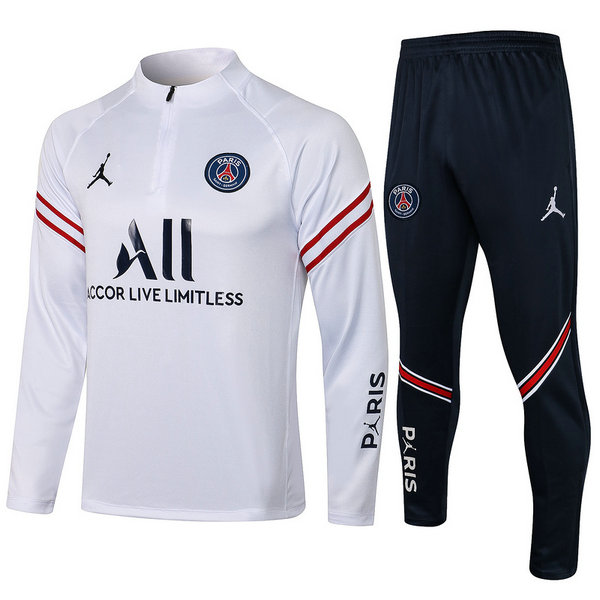 moda tuta sportiva psg completo 2022 bianco uomo