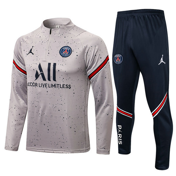 moda tuta sportiva psg completo 2022 grigio uomo