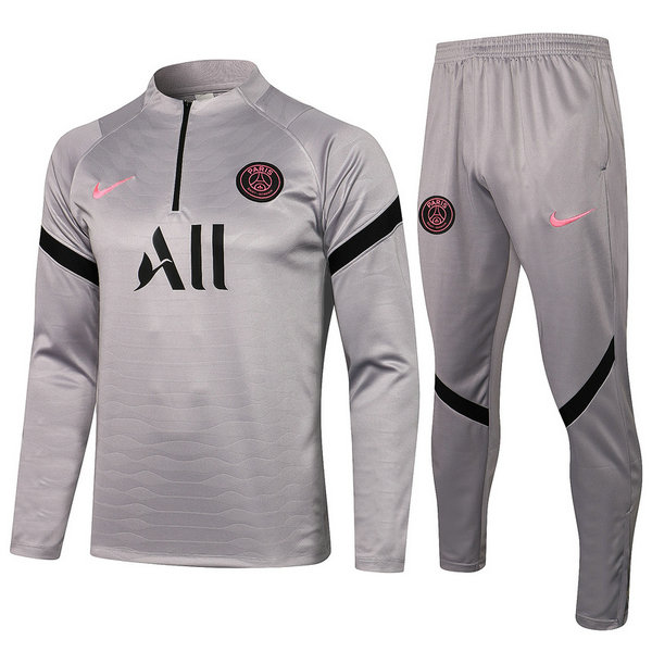 moda tuta sportiva psg completo 21 22 grigio uomo