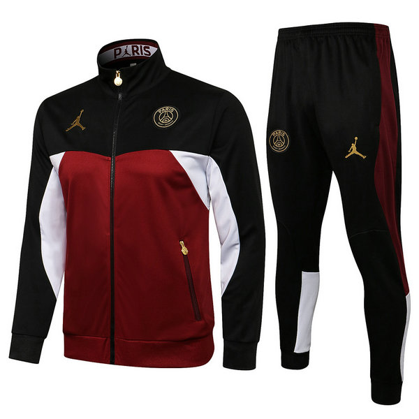 moda tuta sportiva psg completo 21 22 nero rosso uomo