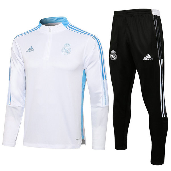 moda tuta sportiva real madrid completo 2021 2022 bianco uomo