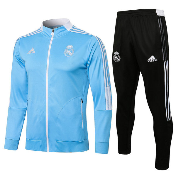 moda tuta sportiva real madrid completo 2021 22 blu uomo