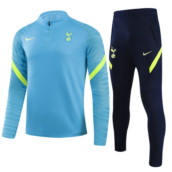 moda tuta sportiva tottenham hotspur completo 2021 2022 blu bambino