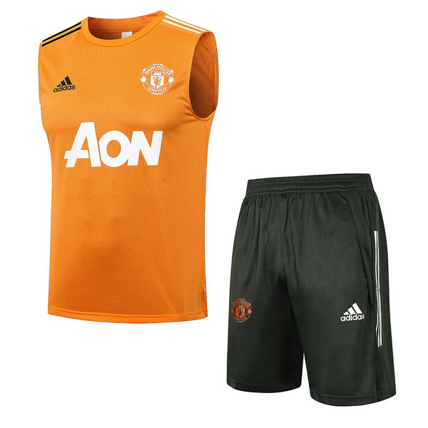 moda veste manchester united completo 2021 2022 arancione uomo