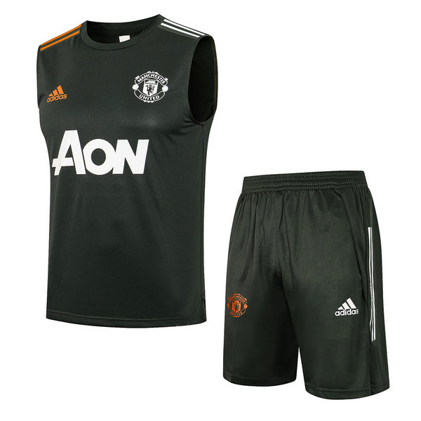 moda veste manchester united completo 2021 2022 nero uomo