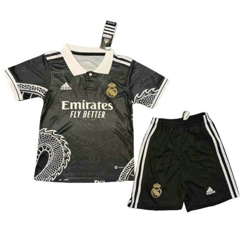 nero maglia real madrid pattern 2023-2024 bambino