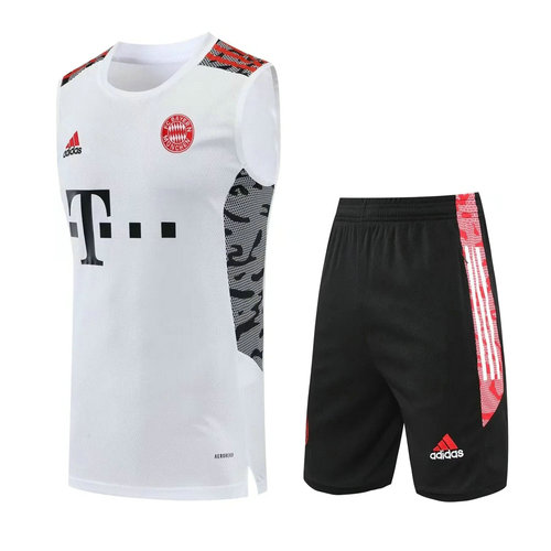 pantaloncini + canotta bayern munich 2022-2023 bianco uomo