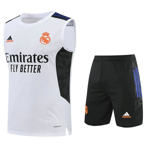 pantaloncini + canotta real madrid 2022-2023 bianco uomo