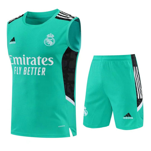 pantaloncini + canotta real madrid 2022-2023 verde uomo