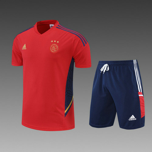 pantaloncini + maniche corte ajax 2022-2023 rosso uomo