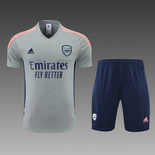 pantaloncini + maniche corte arsenal 2022-2023 grigio uomo