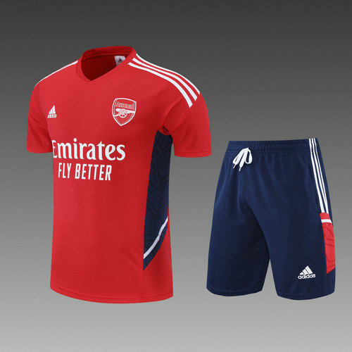 pantaloncini + maniche corte arsenal 2022-2023 rosso uomo