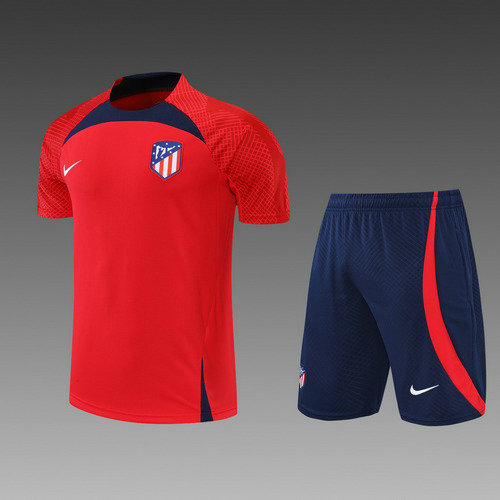 pantaloncini + maniche corte atletico madrid 2022-2023 rosso uomo