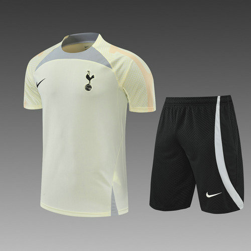 pantaloncini + maniche corte tottenham hotspur 2022-2023 beige uomo