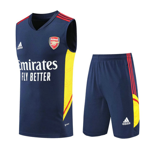 pantaloni + gilet arsenal blu reale 2022-2023 uomo