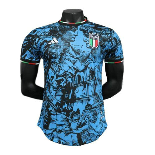 player version maglia italia special edition 2023-2024 blue uomo