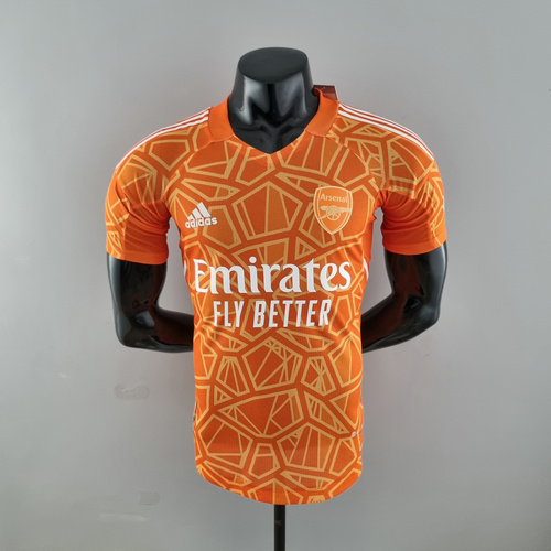 player version portiere maglia arsenal arancia 2022-2023 uomo