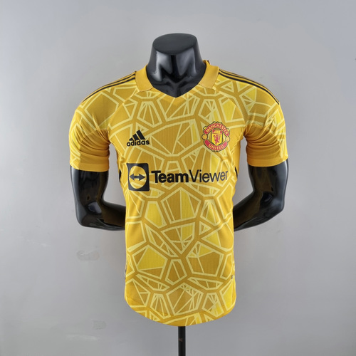 player version portiere maglia manchester united giallo 2022-2023 uomo