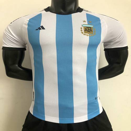 player version prima maglia argentina blu bianco 2022-2023 uomo