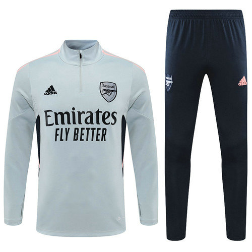 poco prezzo giacca sportiva con zip arsenal 2022-2023 grigio uomo