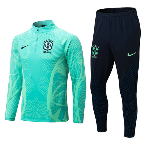 poco prezzo giacca sportiva con zip brasile 2022-2023 verde uomo