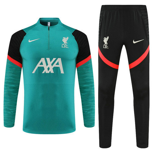 poco prezzo giacca sportiva con zip liverpool 2022-2023 verde uomo