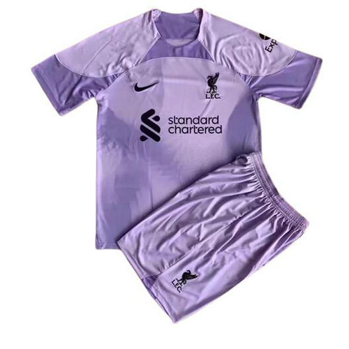 portiere maglia a poco prezzo liverpool viola 2022-2023 bambino