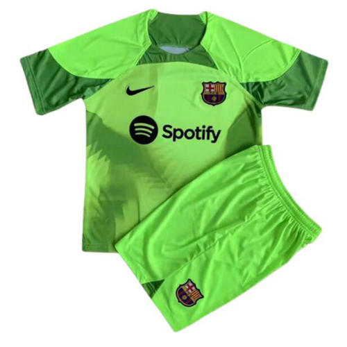 portiere maglia barcellona verde 2022-2023 bambino