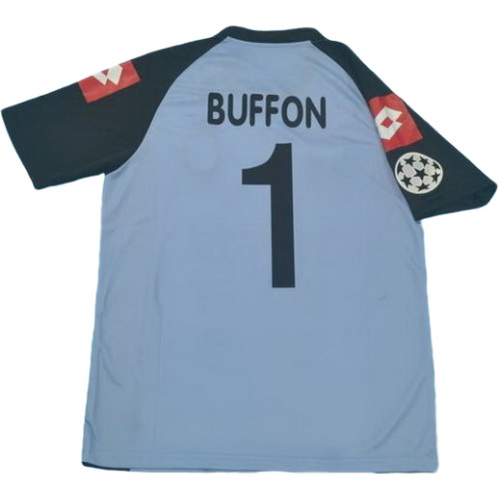 portiere maglia buffon 1 juventus 2002 2003 blu uomo