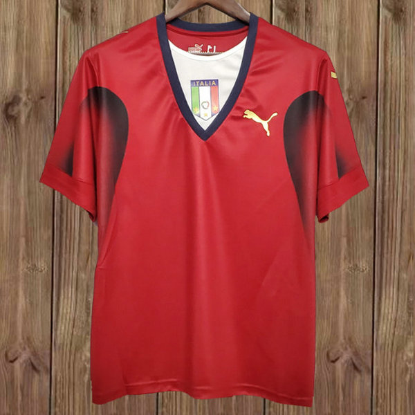 portiere maglia italia 2006-2008 rosso uomo