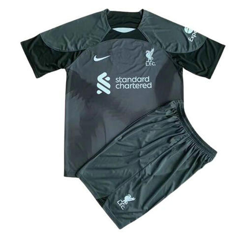 portiere maglia liverpool nero 2022-2023 bambino