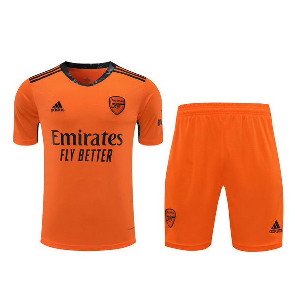 portiere maglie+pantaloncini arsenal 2021 arancione uomo