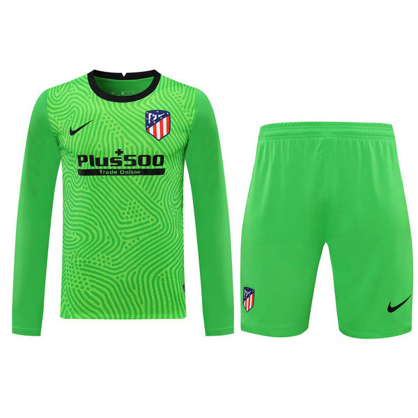 portiere maglie+pantaloncini atlético madrid manica lunga 2021 verde uomo