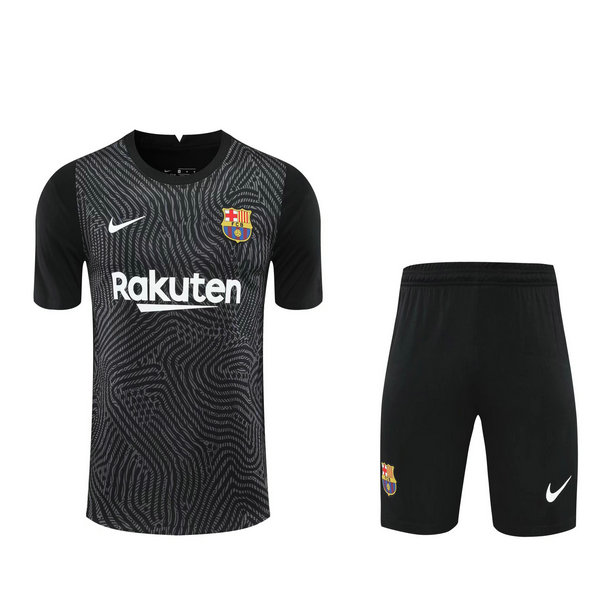 portiere maglie+pantaloncini barcellona 2021 nero uomo