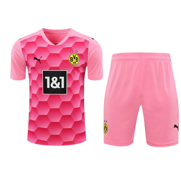 portiere maglie+pantaloncini borussia dortmund 2021 rosa uomo