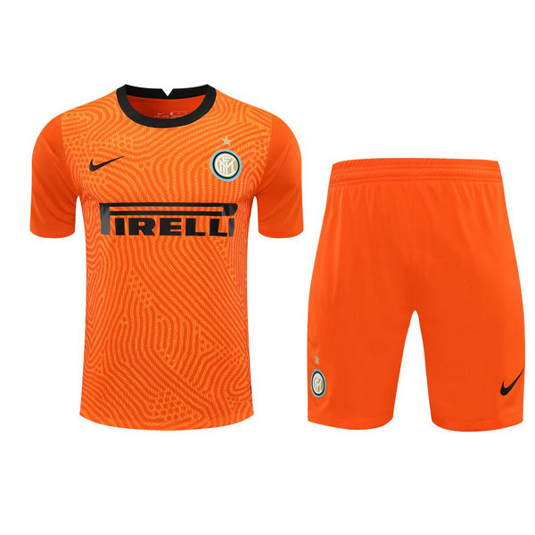 portiere maglie+pantaloncini inter 2021 arancione uomo