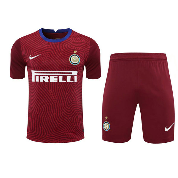 portiere maglie+pantaloncini inter 2021 rosso uomo