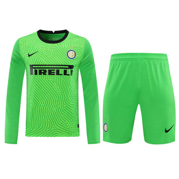 portiere maglie+pantaloncini inter manica lunga 2021 verde uomo