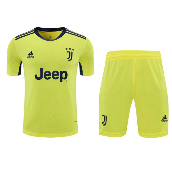 portiere maglie+pantaloncini juventus 2021 giallo uomo