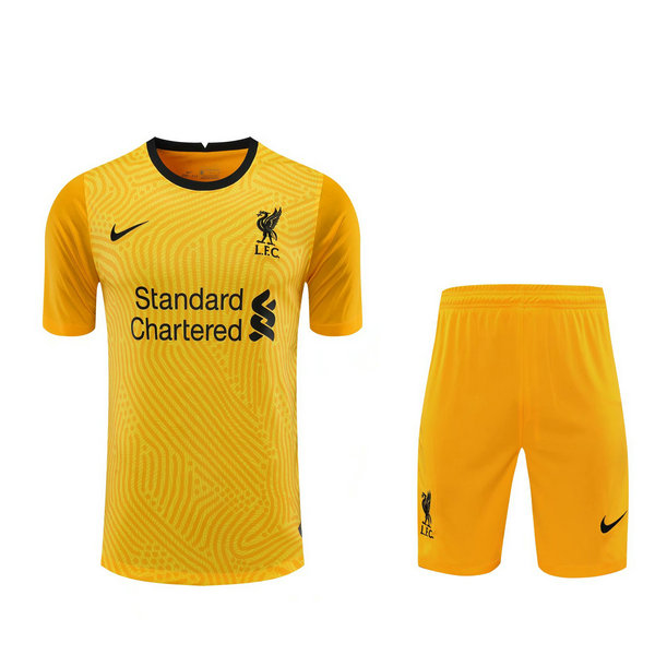 portiere maglie+pantaloncini liverpool 2021 giallo uomo