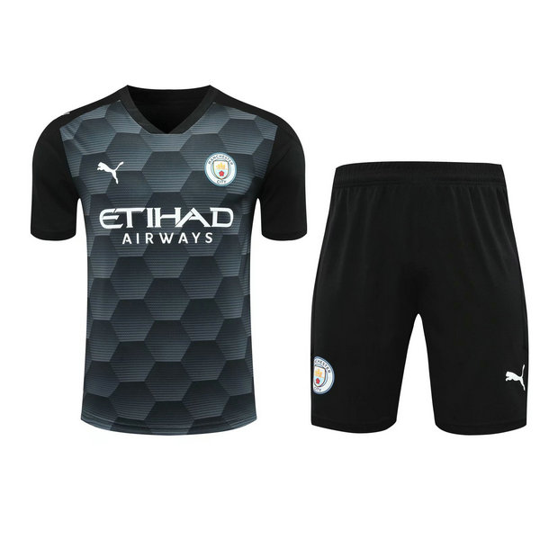 portiere maglie+pantaloncini manchester city 2021 nero uomo