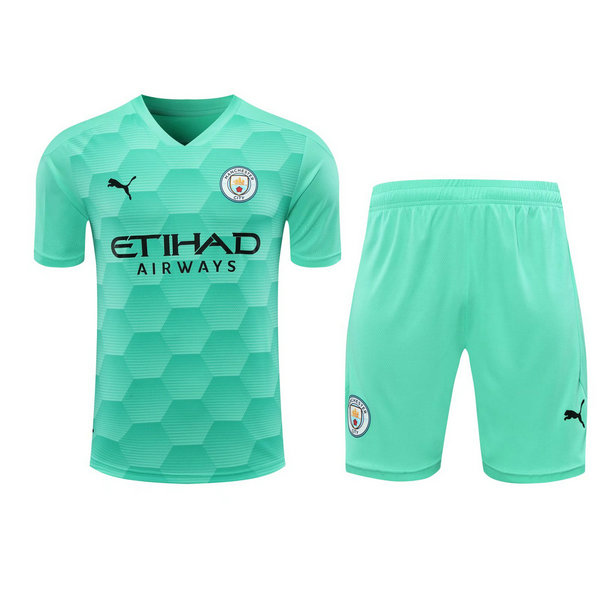 portiere maglie+pantaloncini manchester city 2021 verde uomo