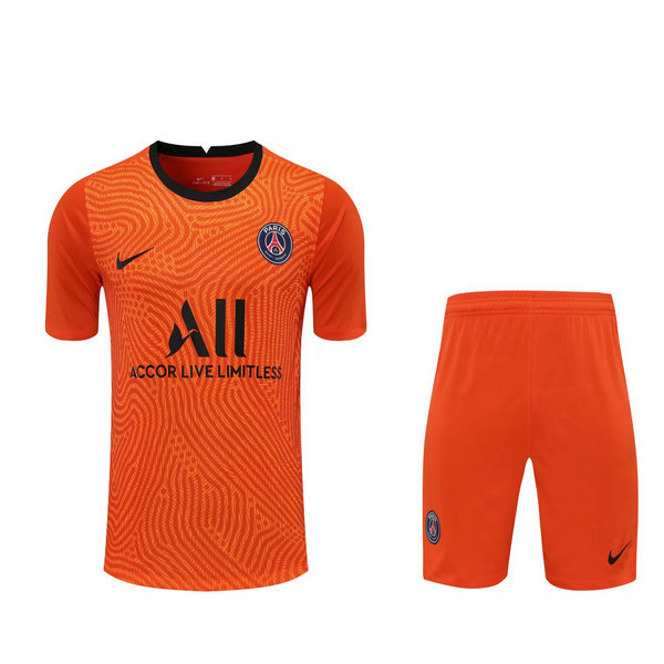 portiere maglie+pantaloncini psg 2021 arancione uomo