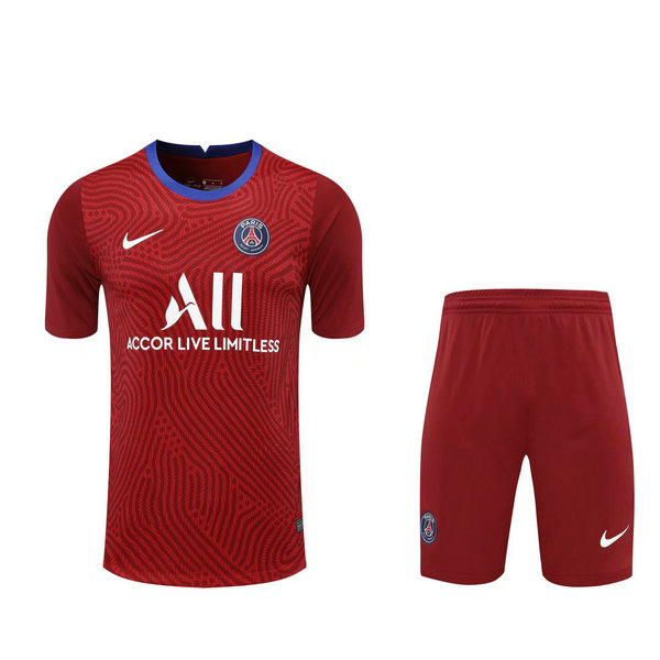 portiere maglie+pantaloncini psg 2021 rosso uomo